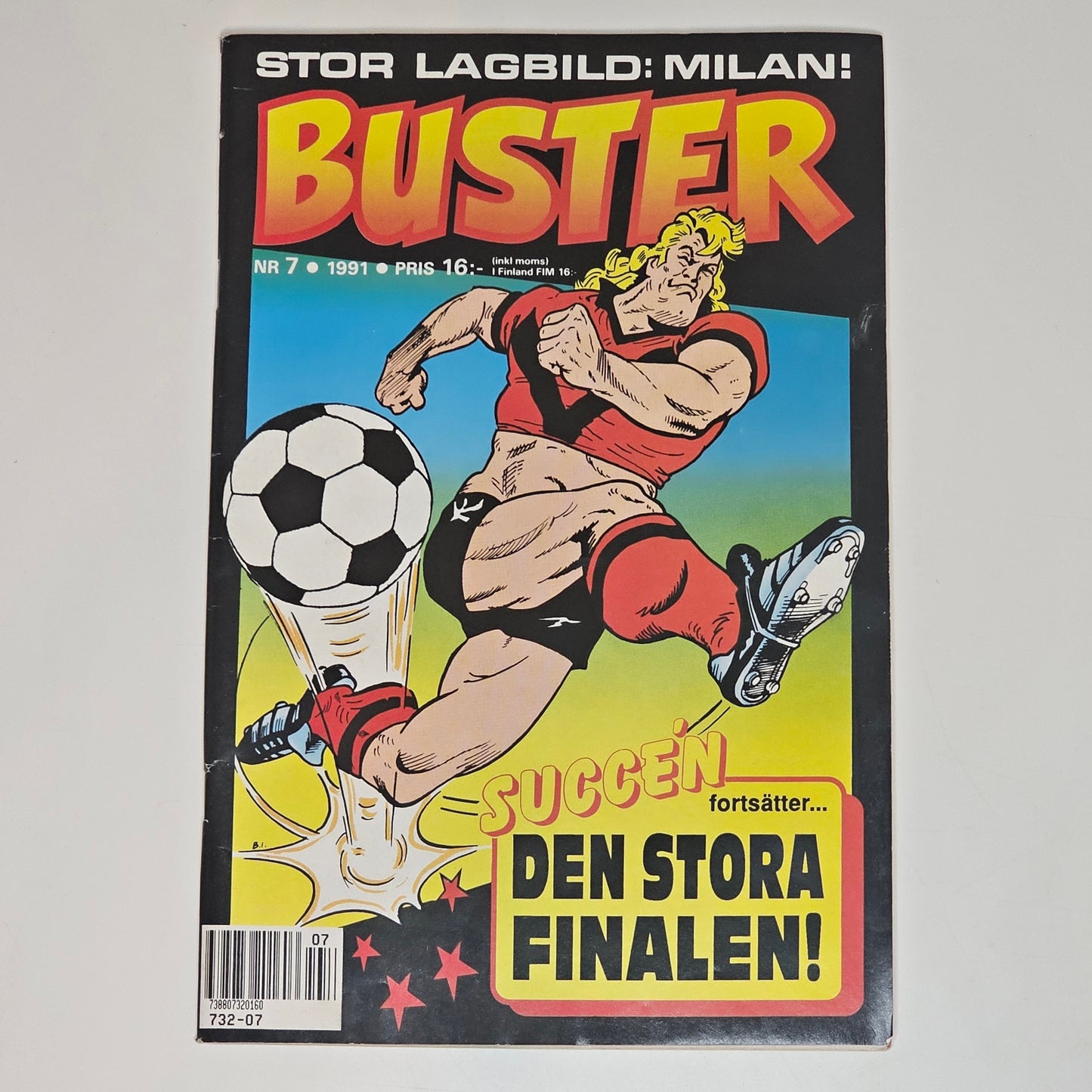 Buster Nr 7 1991 #VF# + Bilaga (AC Milan)
