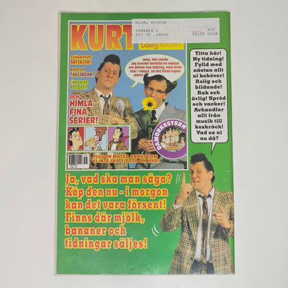 Buster Nr 8 1991 #VF# + Bilaga (Peter Larsson)