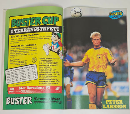 Buster Nr 8 1991 #VF# + Bilaga (Peter Larsson)