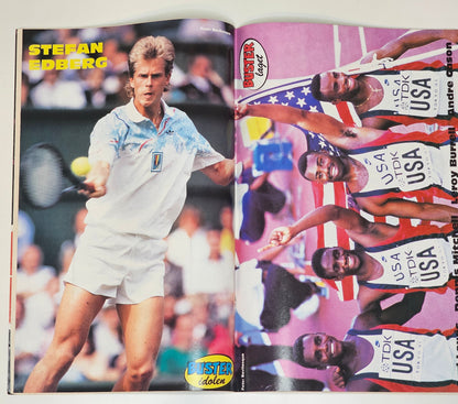 Buster Nr 8 1992 #FN# + Affisch (Stefan Edberg)