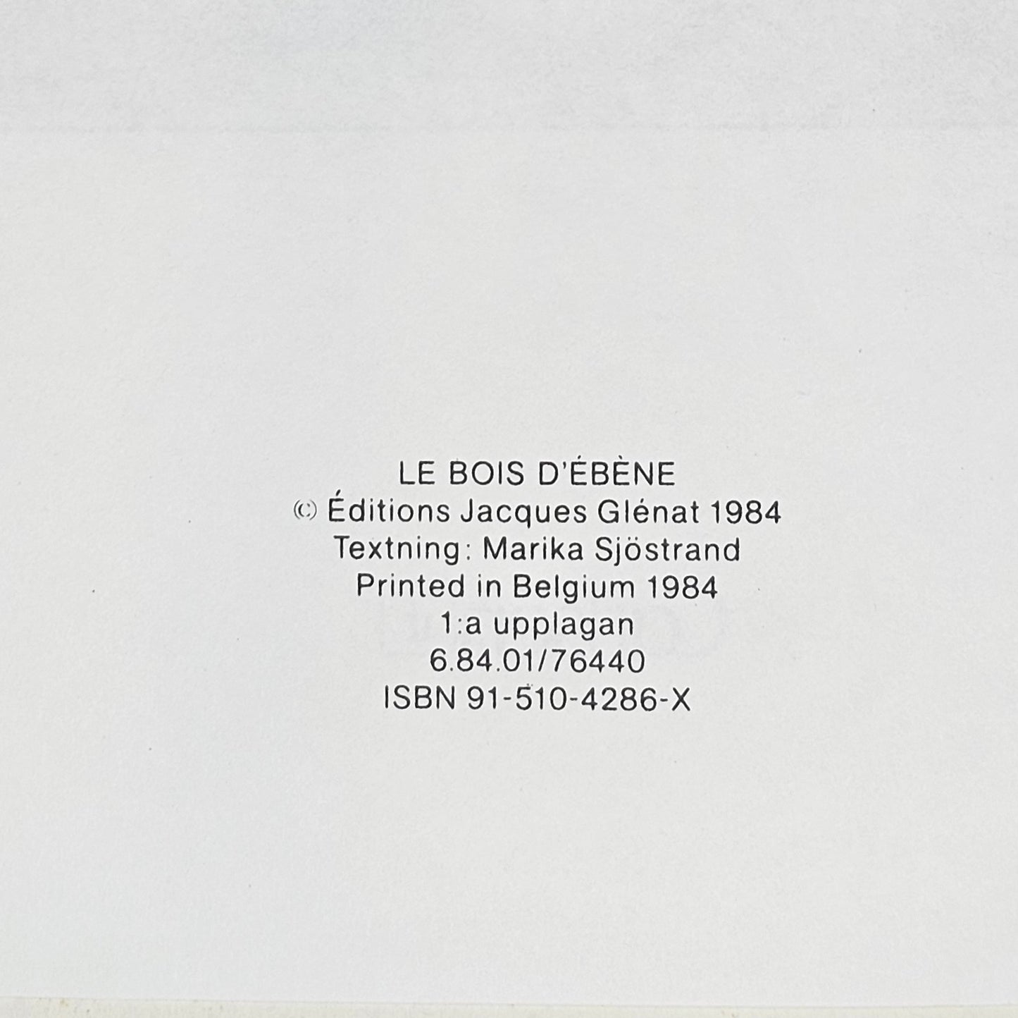 Resande Med Vinden - Edenholts I Lasten 1984 #VF# **1:a Upplagan**