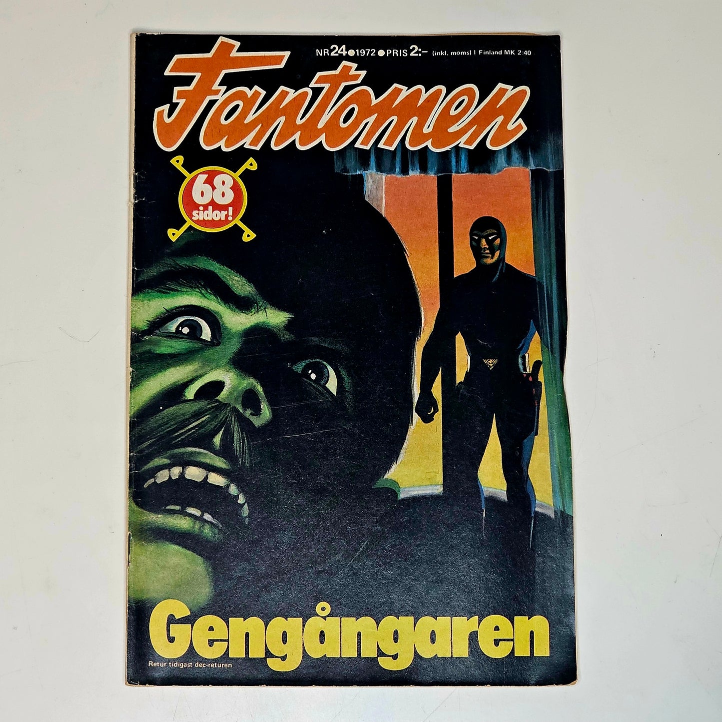 Fantomen Nr 24 1972 #VG#