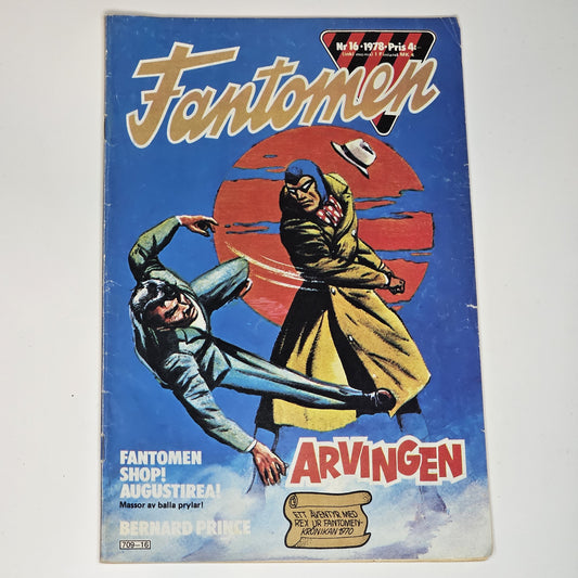 Fantomen Nr 16 1978 - Arvingen #VG#