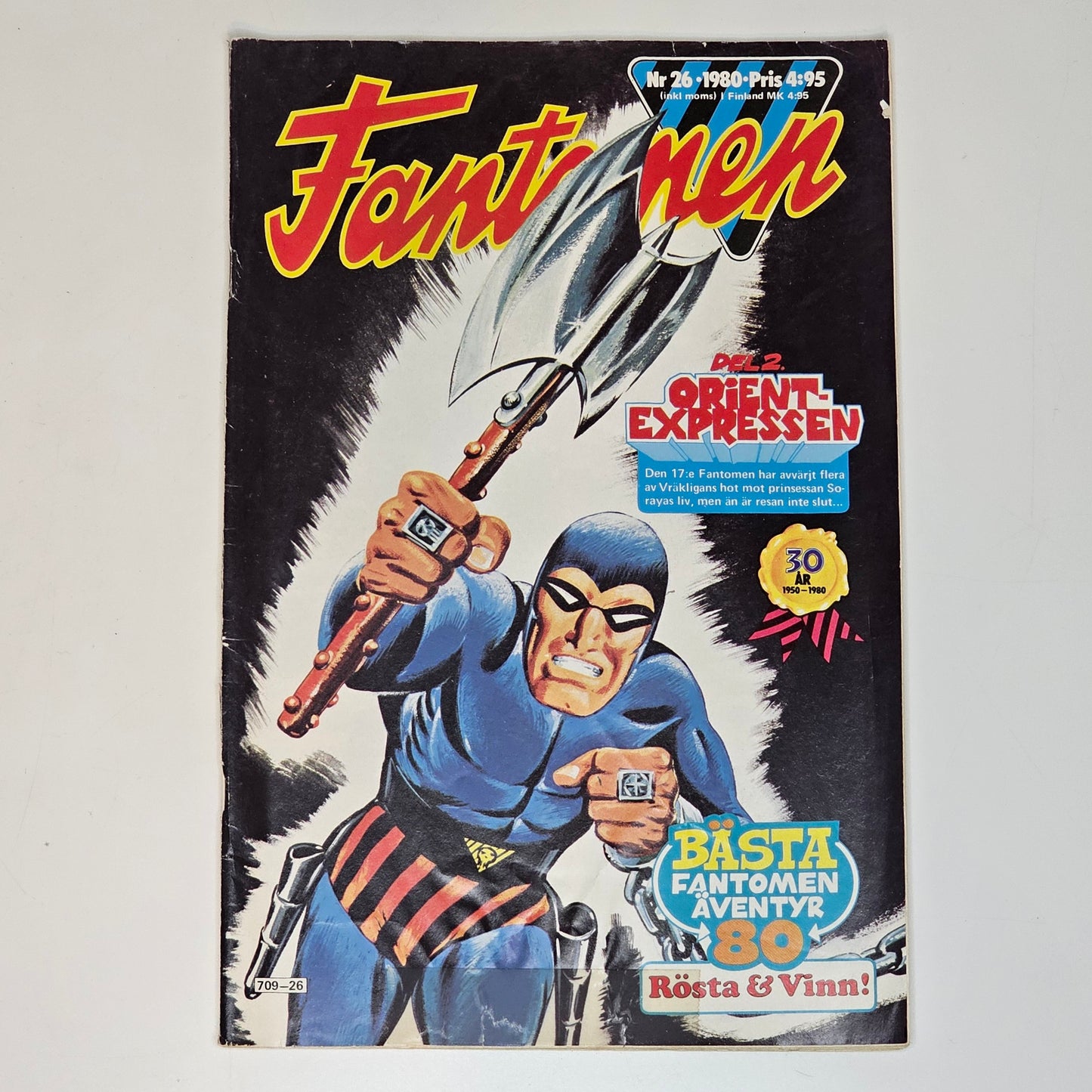 Fantomen Nr 26 1980 #VG# + Bilaga