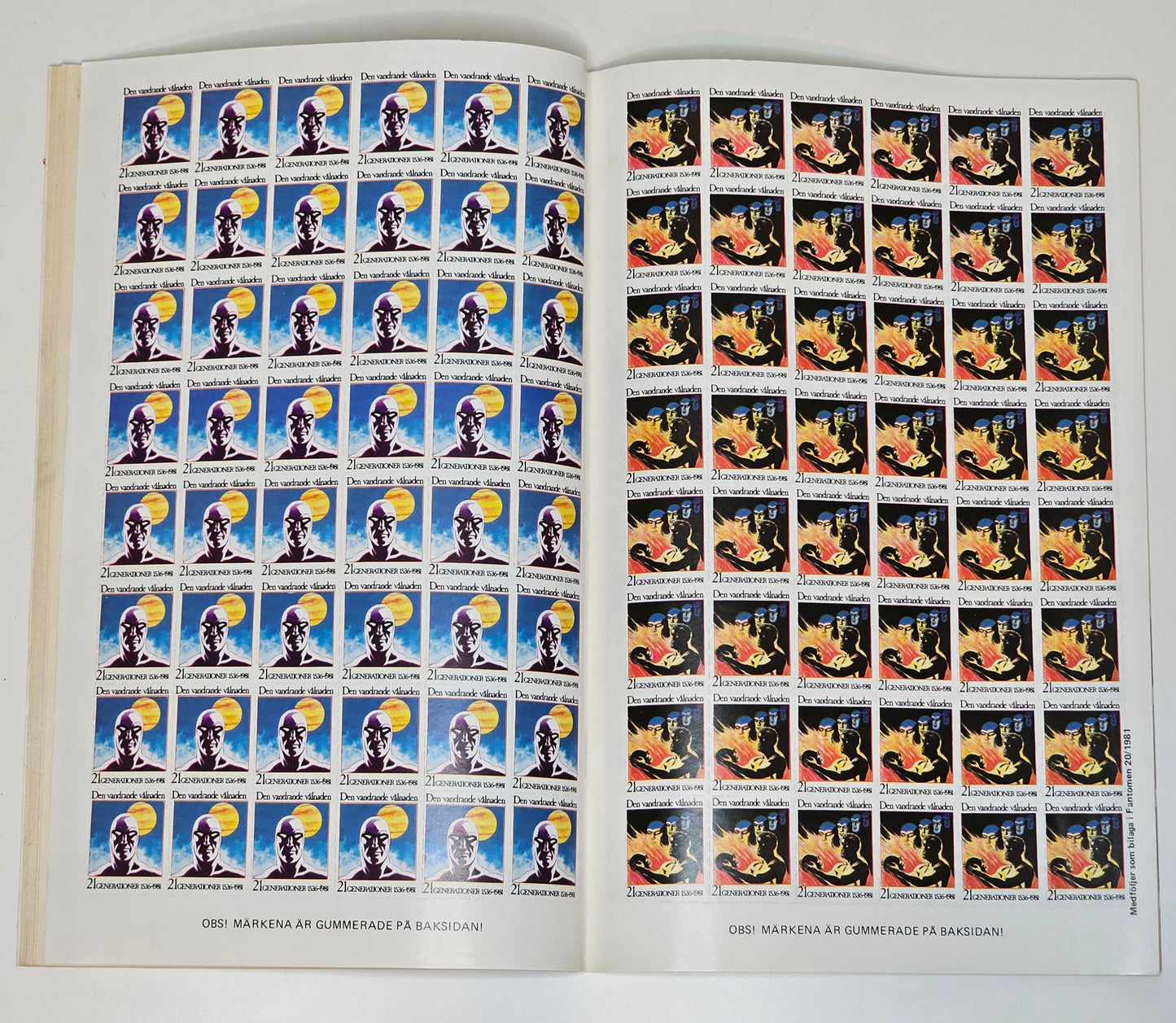 Fantomen Nr 20 1981 #FN# + Bilaga (Brevmärken)