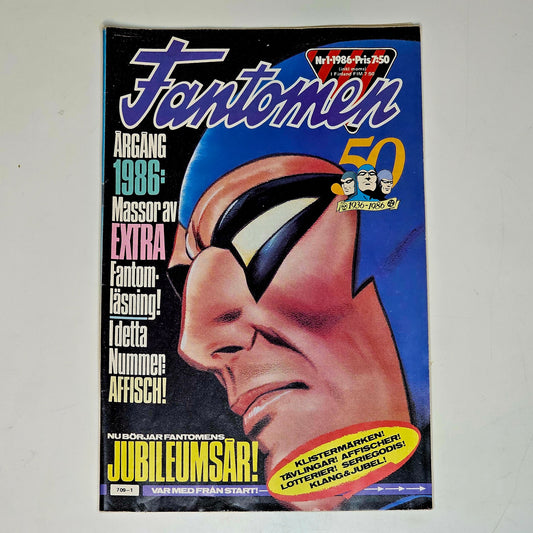 Fantomen Nr 1 1986 #FN# + Affisch