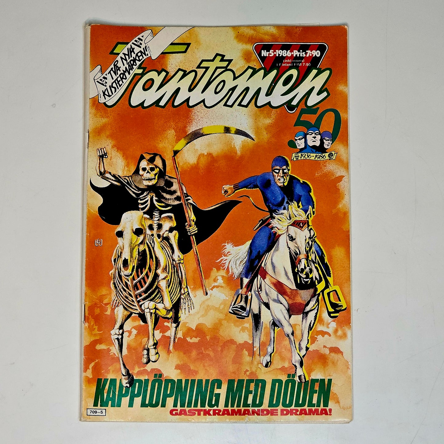 Fantomen Nr 5 1986 #VG# + Klistermärken