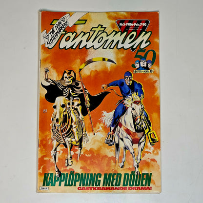 Fantomen Nr 5 1986 #VG# + Klistermärken