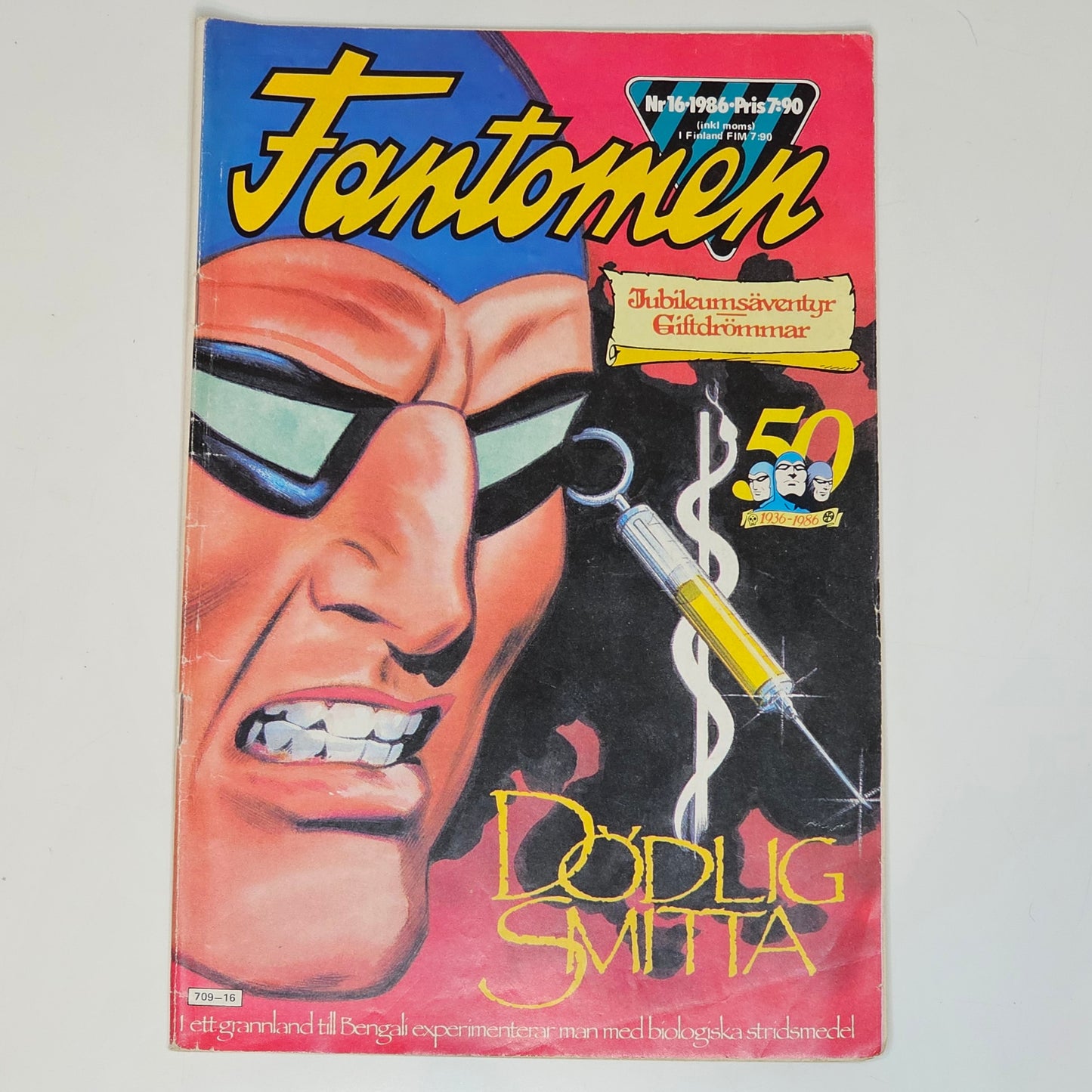 Fantomen Nr 16 1986 #VG#