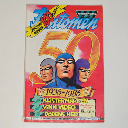 Fantomen Nr 4 1986 #VG#