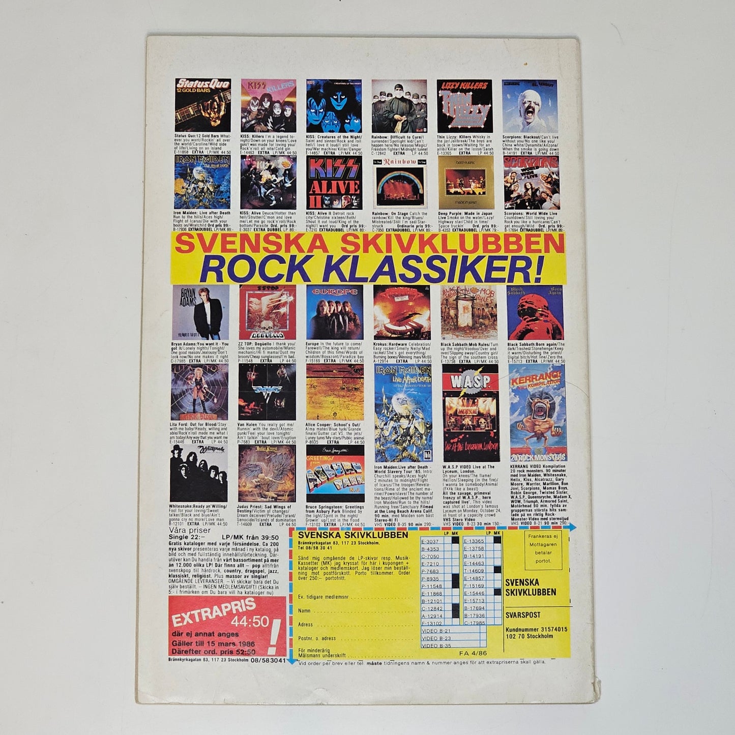 Fantomen Nr 4 1986 #VG#