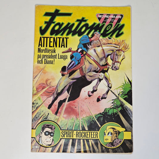 Fantomen Nr 2 1987 #VG# + Reklambilaga