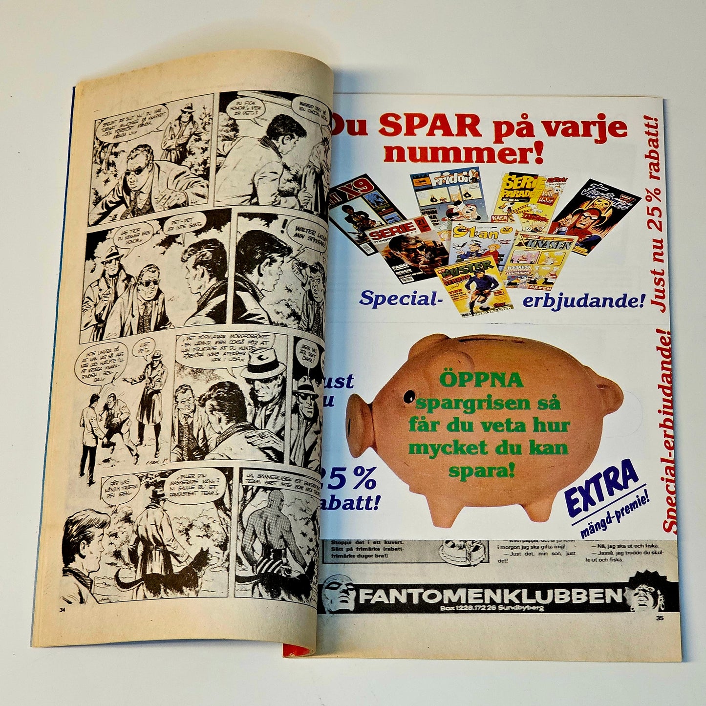 Fantomen Nr 3 1990 #FN# + Reklambilaga