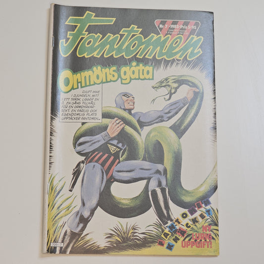 Fantomen Nr 7 1983 - Ormöns Gåta #VG#