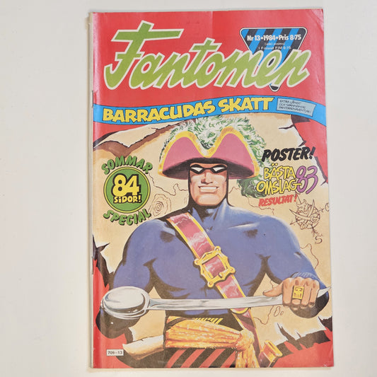 Fantomen Nr 12 1984 - Barracudas Skatt #VG#