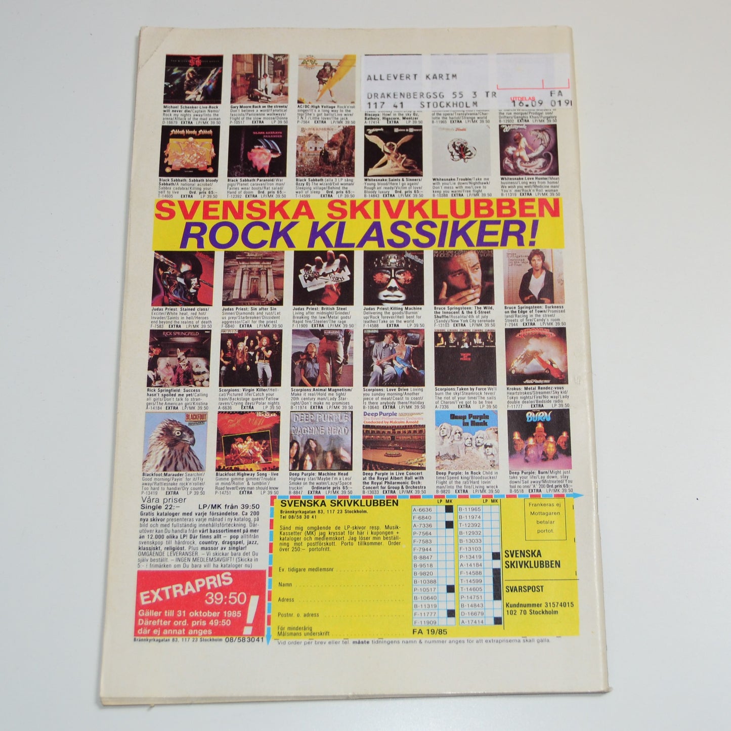 Fantomen Nr 19 1985 #FN#