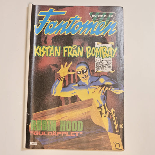 Fantomen Nr 21 1985 - Kistan Från Bombay #VG#