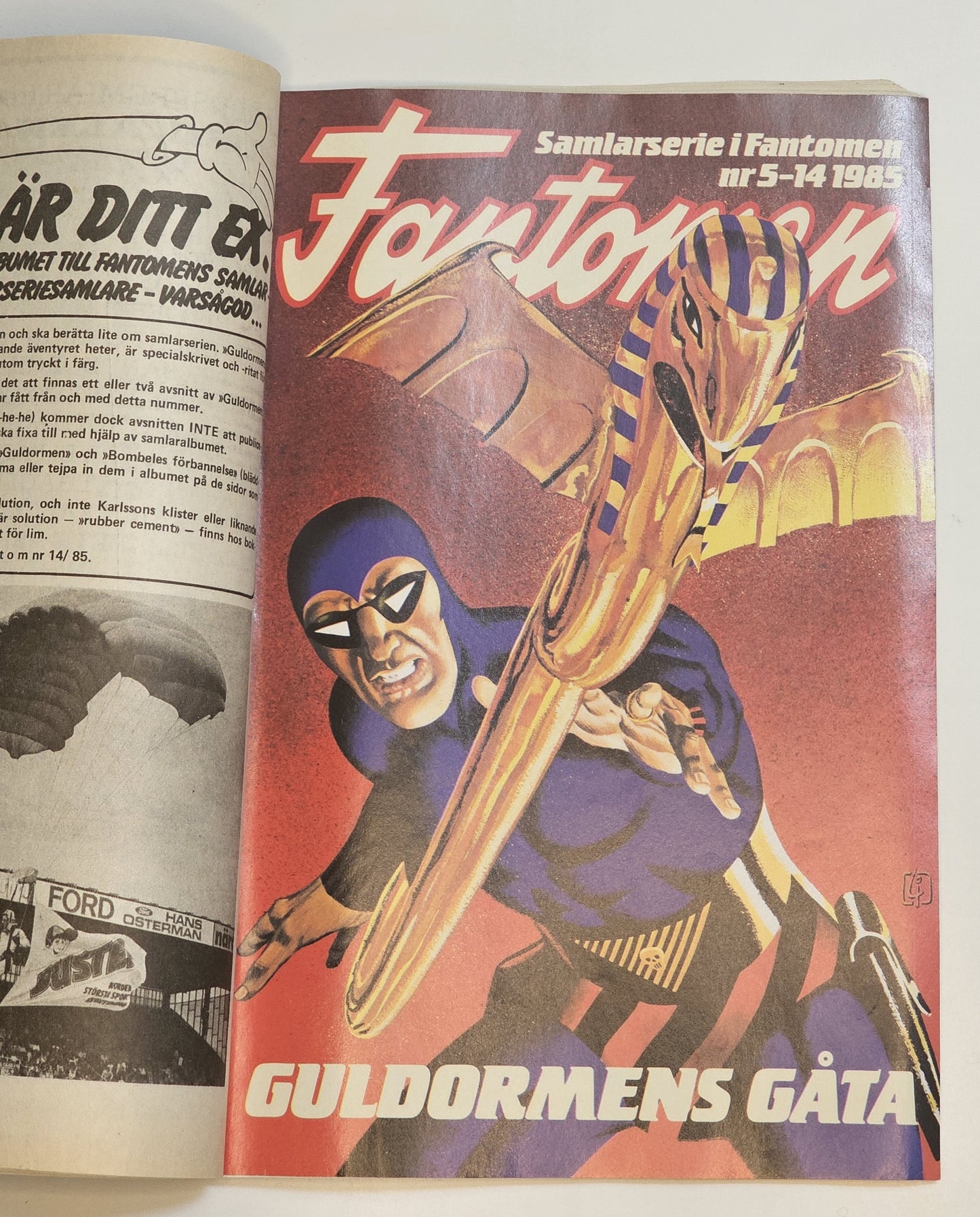 Fantomen Nr 5 1985 - Pestens Stad + Bilaga #FR#