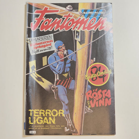 Fantomen Nr 6 1985 - Terror Ligan #VG#