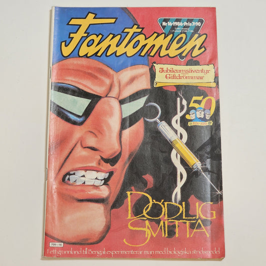 Fantomen Nr 16 1986 - Dödlig Smitta #VG#