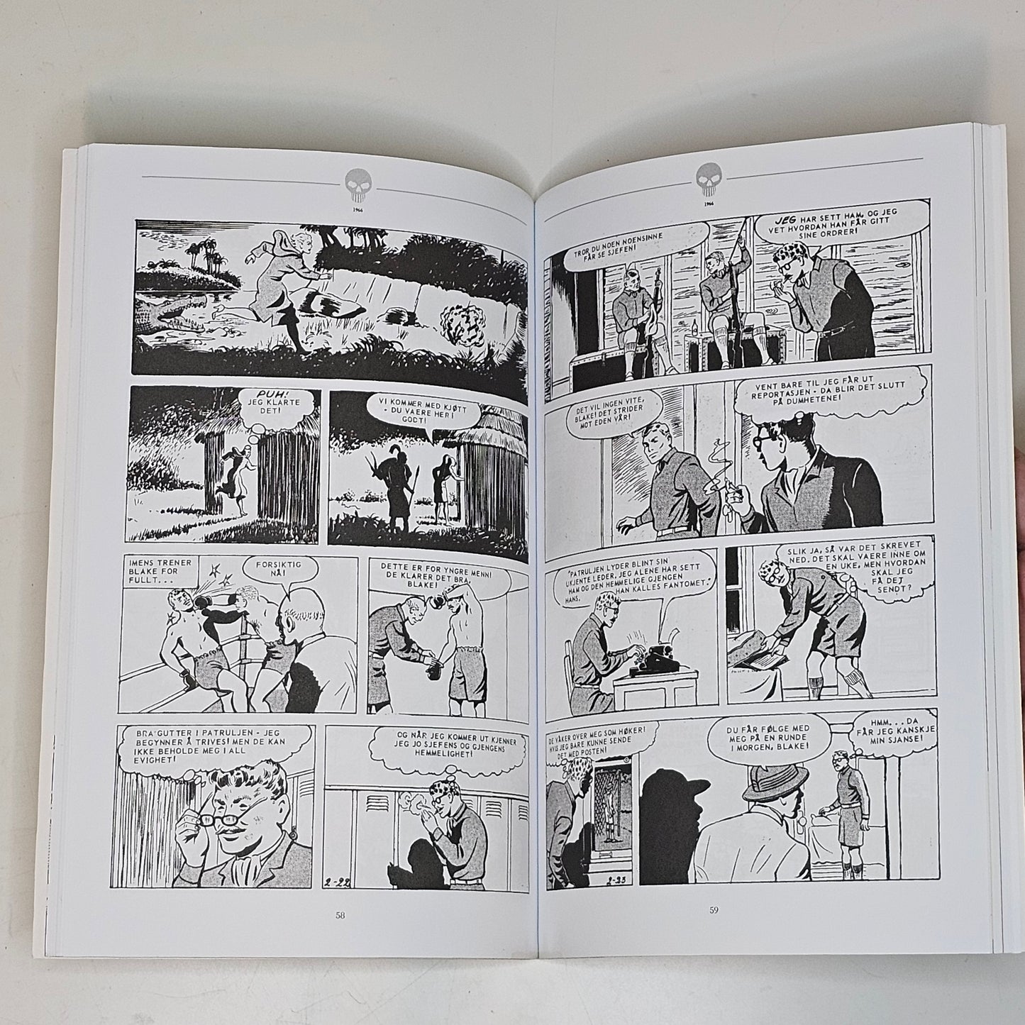 Fantomet Kronologisk 1966 1-2 & 1967 1-2 #VF# (Norsk)