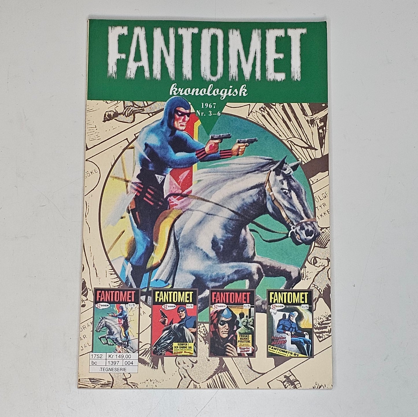 Fantomet Kronologisk 1967 Nr 3-6 #VF# (Norsk)