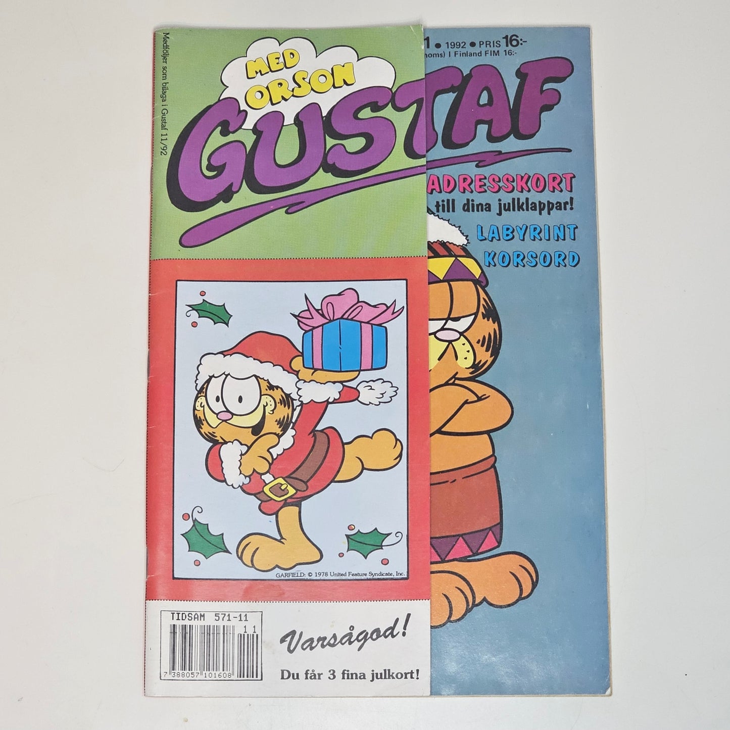 Gustaf Nr 11 1992 #FN# + Julkort