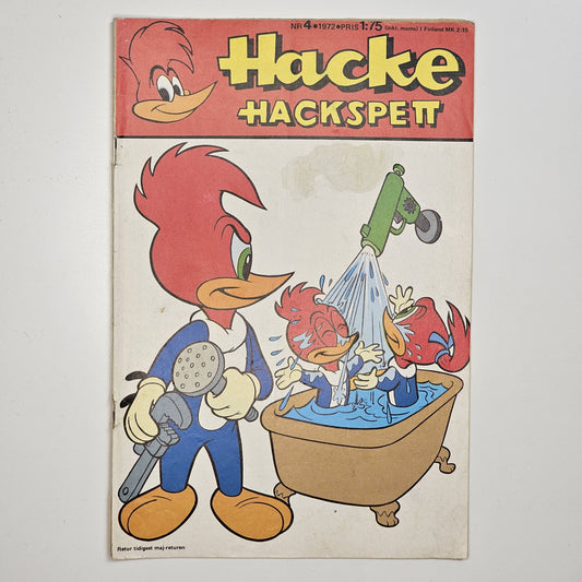 Hacke Hackspett Nr 4 1972 #VG#