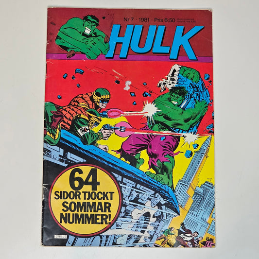 Hulk Nr 7 1981 #VG#