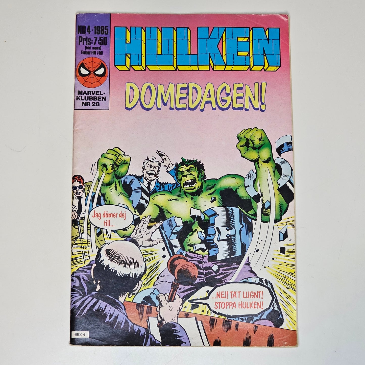 Hulken Nr 4 1985 #VG#