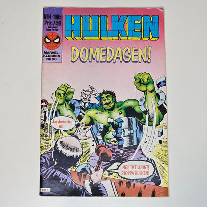 Hulken Nr 4 1985 #VG#