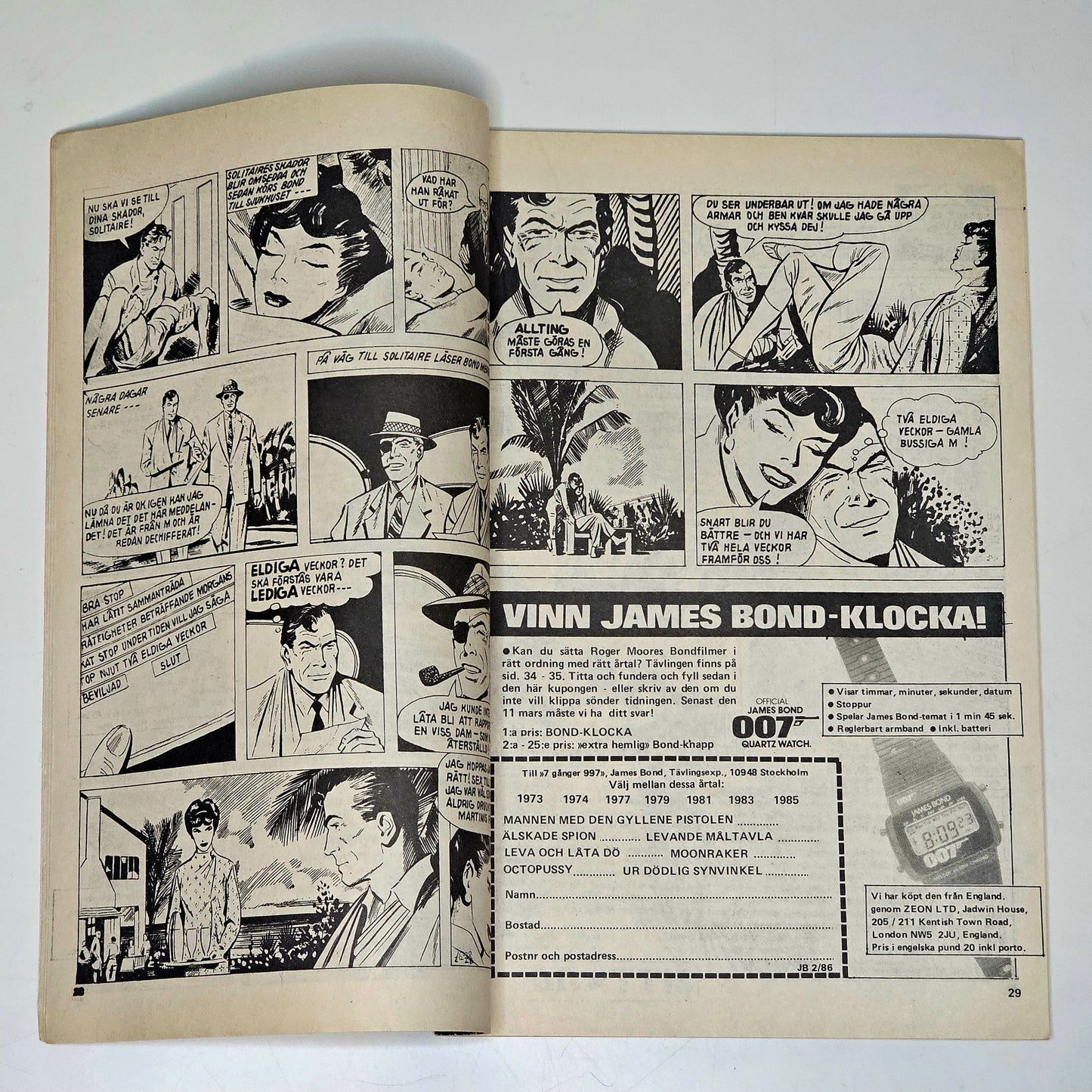 James Bond Nr 2 1986 #FN#