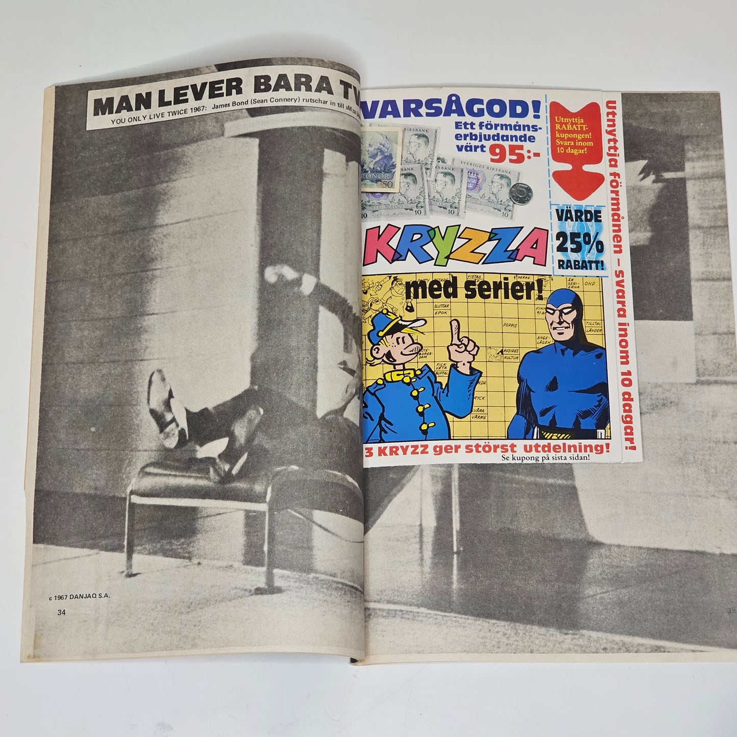 James Bond Nr 1 1989 #FN# + Prenumerationsbilaga