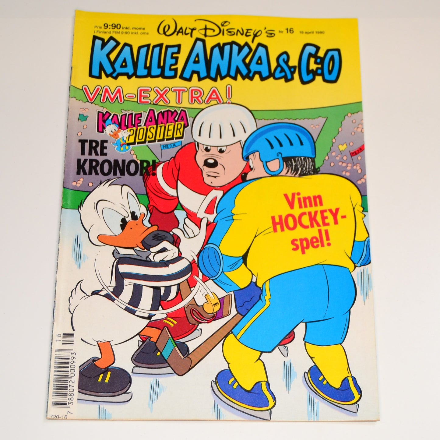 Kalle Anka & Co Nr 16 1990 #FN# + Affisch