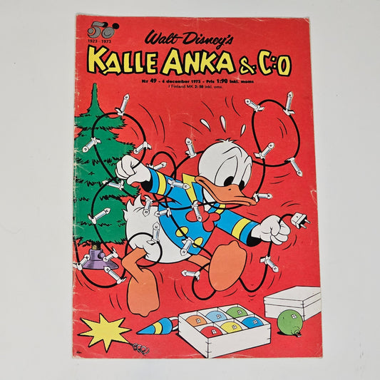 Kalle Anka & Co Nr 49 1973 #VG# + Prenumerationsbilaga