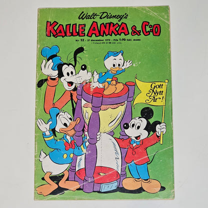 Kalle Anka & Co Nr 52 1973 #GD# + Prenumerationsbilaga