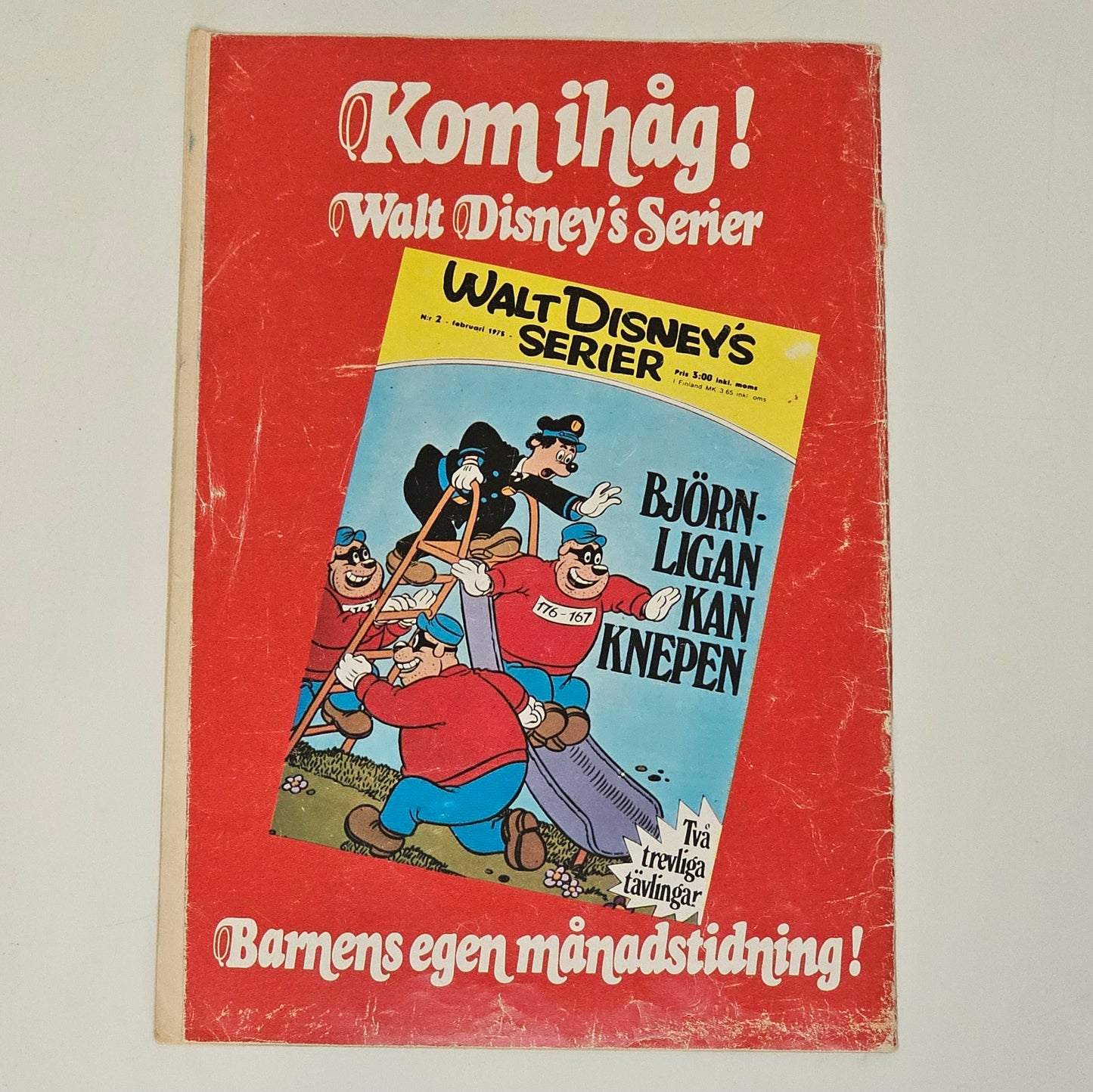 Kalle Anka & Co Nr 7 1975 #VG# + Bilaga