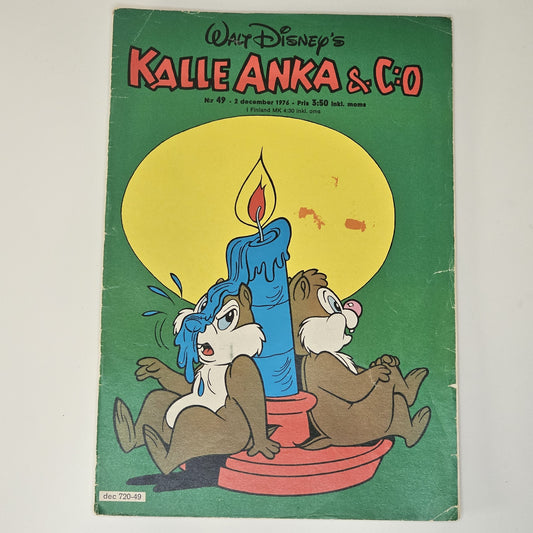 Kalle Anka & Co Nr 49 1976 #VG# + Prenumerationsbilaga