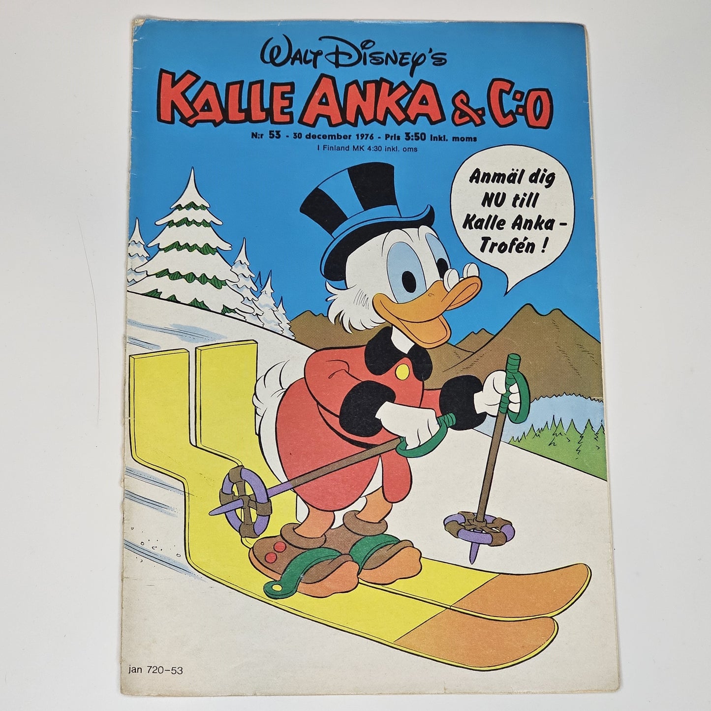 Kalle Anka & Co Nr 53 1976 #VG# + Prenumerationsbilaga