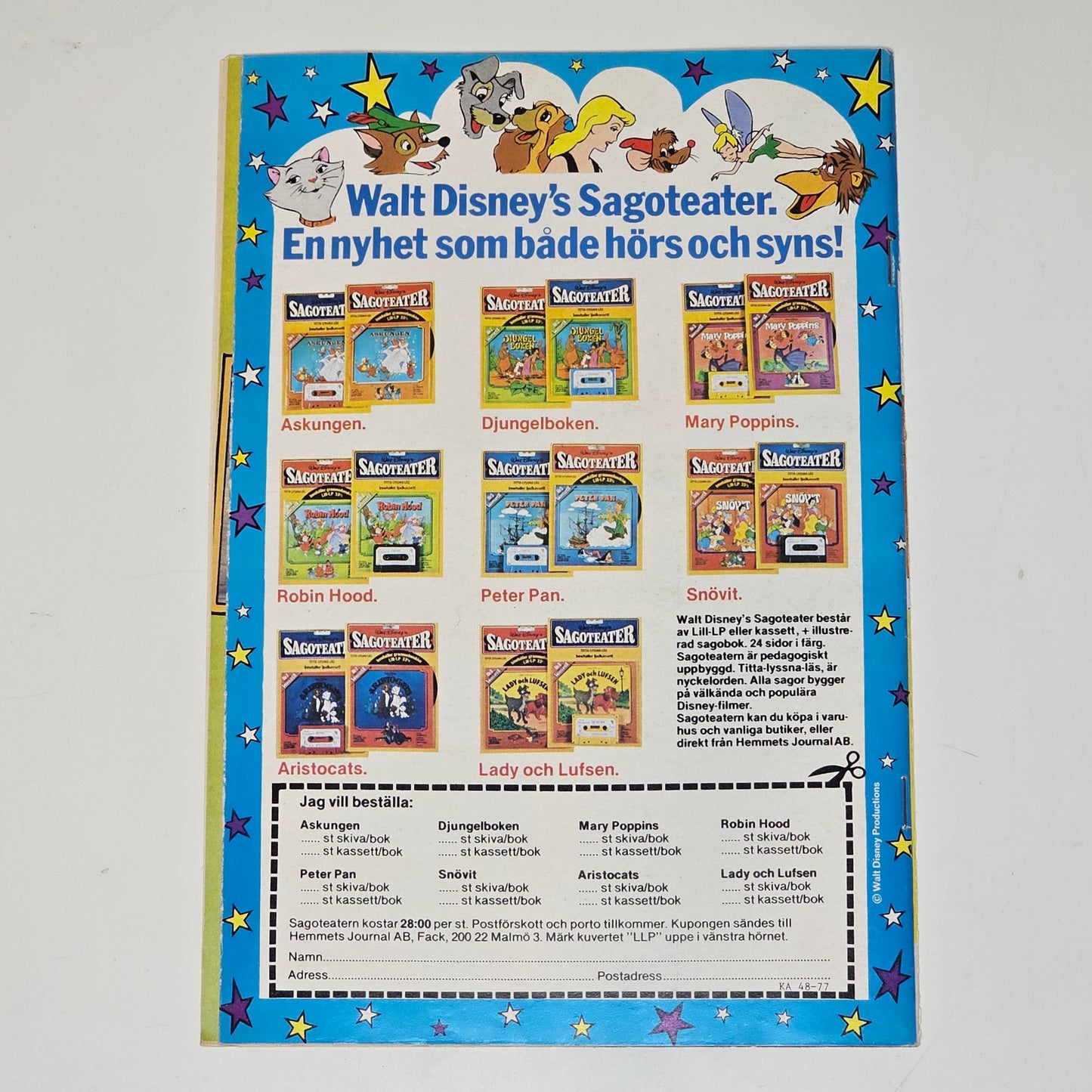 Kalle Anka & Co Nr 48 1977 #FN# + Prenumerationsbilaga