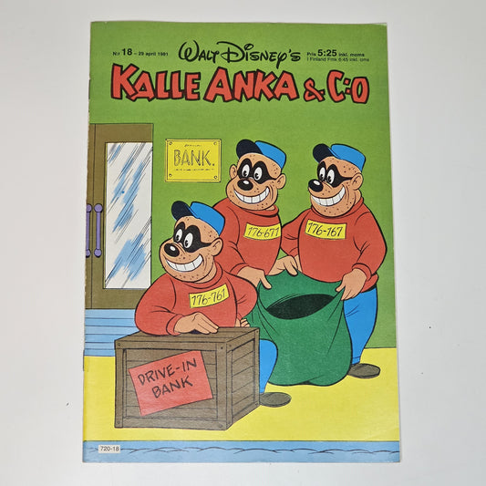 Kalle Anka & Co Nr 18 1981 #VF#