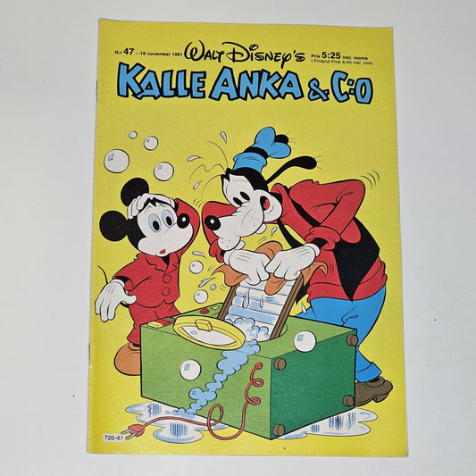 Kalle Anka & Co Nr 47 1981 #VF# + Prenumerationsbilaga