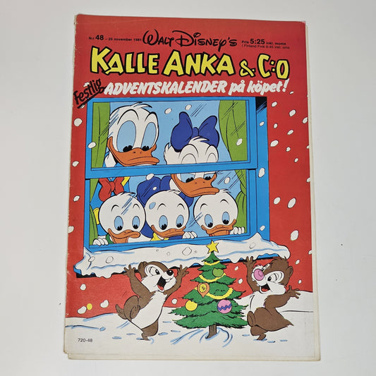 Kalle Anka & Co Nr 48 1981 #GD# + Prenumerationsbilaga