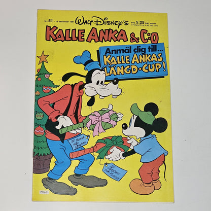 Kalle Anka & Co Nr 51 1981 #VF# + Reklambilaga