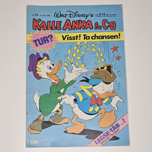Kalle Anka & Co Nr 13 1982 #FN# + Reklambilaga