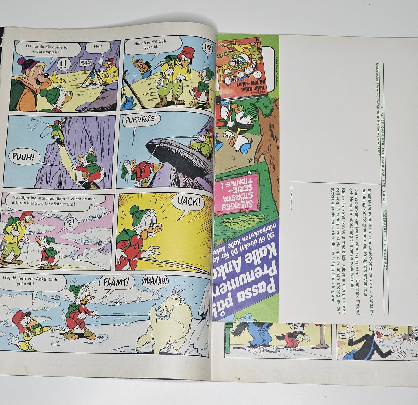 Kalle Anka & Co Nr 13 1982 #FN# + Reklambilaga