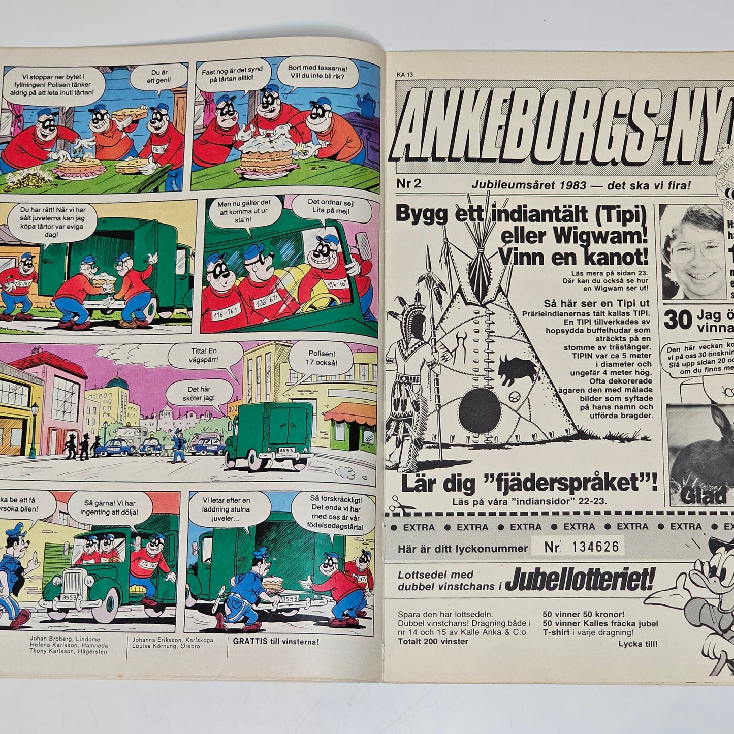 Kalle Anka & Co Nr 13 1983 #FN# + Bilaga