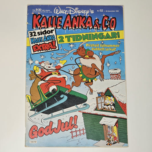 Kalle Anka & Co nr 52 1985 #FN# Dubbeltidning