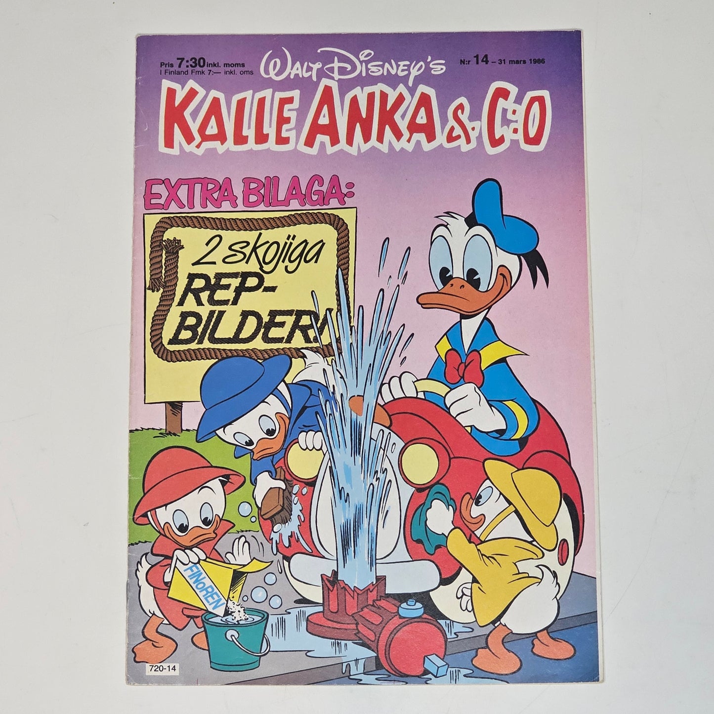 Kalle Anka & Co Nr 14 1986 #FN# + Affisch