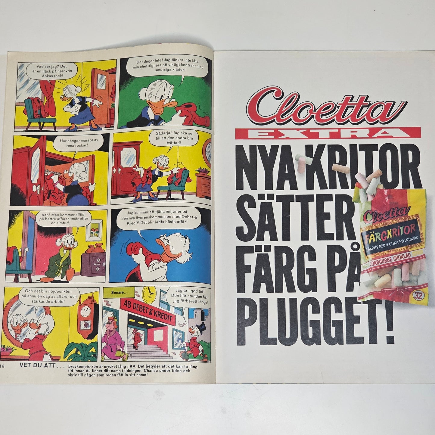Kalle Anka & Co Nr 14 1986 #FN# + Affisch